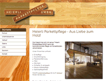 Tablet Screenshot of parkettpflege.ch